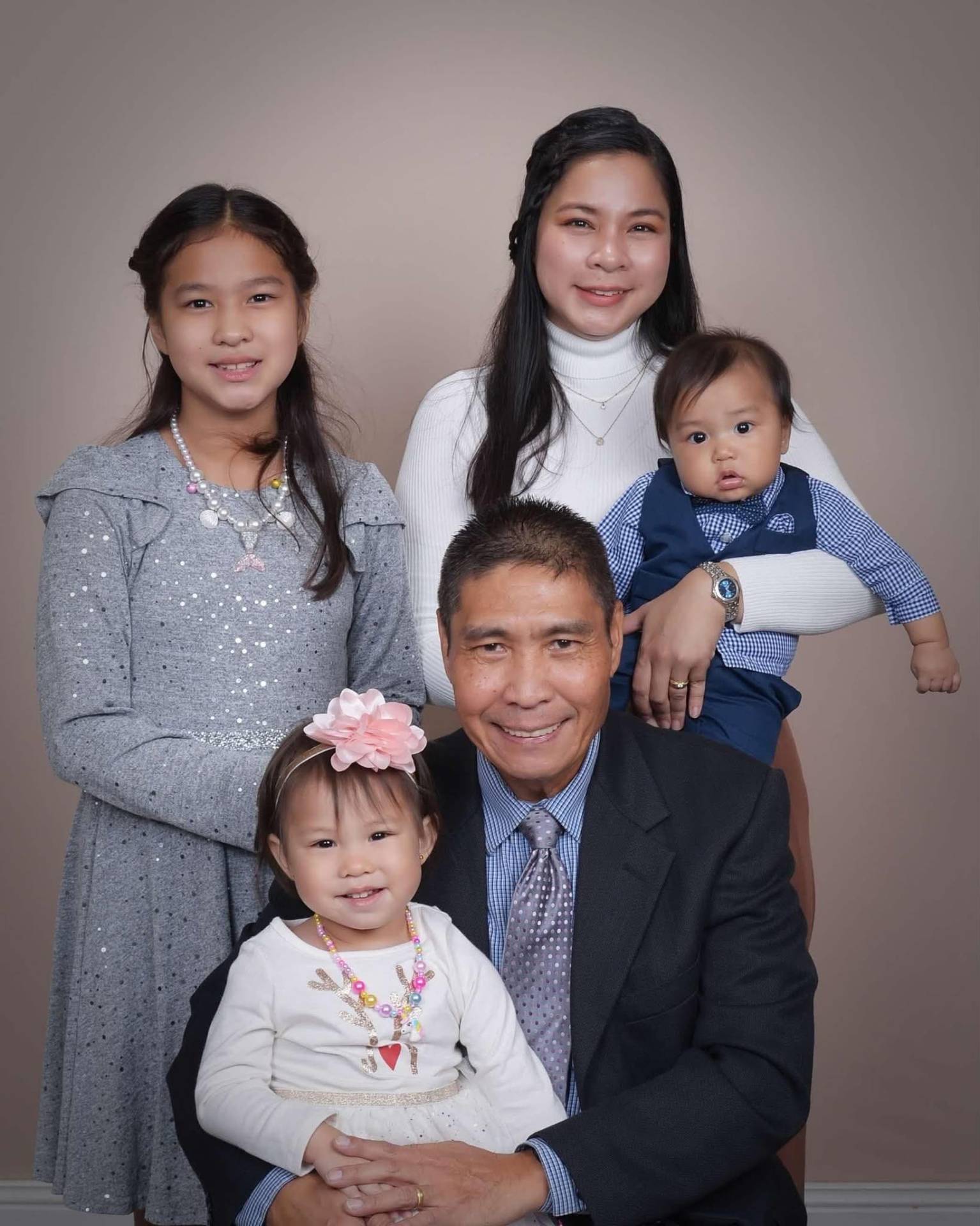 Posadas family seated portrait